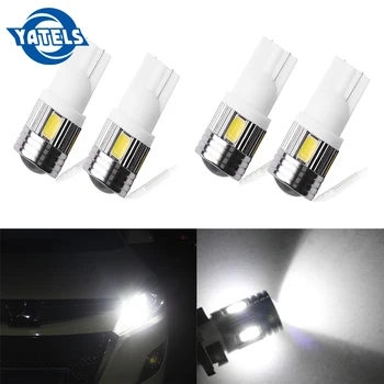 

4 PCS Car Modeling Car LED T10 194 W5W 6 SMD 5730 LED Bulb Error-Free LED Light Parking T10 LED Car Side Light Auto Parts
