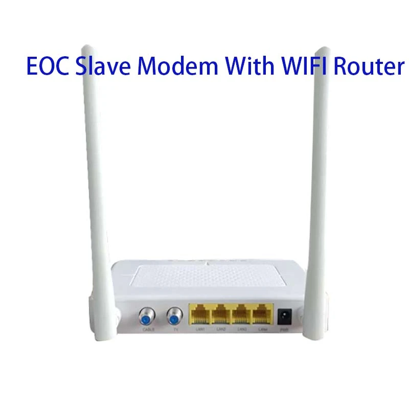 Cable Ethernet por Cable coaxial, sistema de IPTV interiores, esclavo EOC con enrutador WIFI|Equipos de fibra óptica| - AliExpress