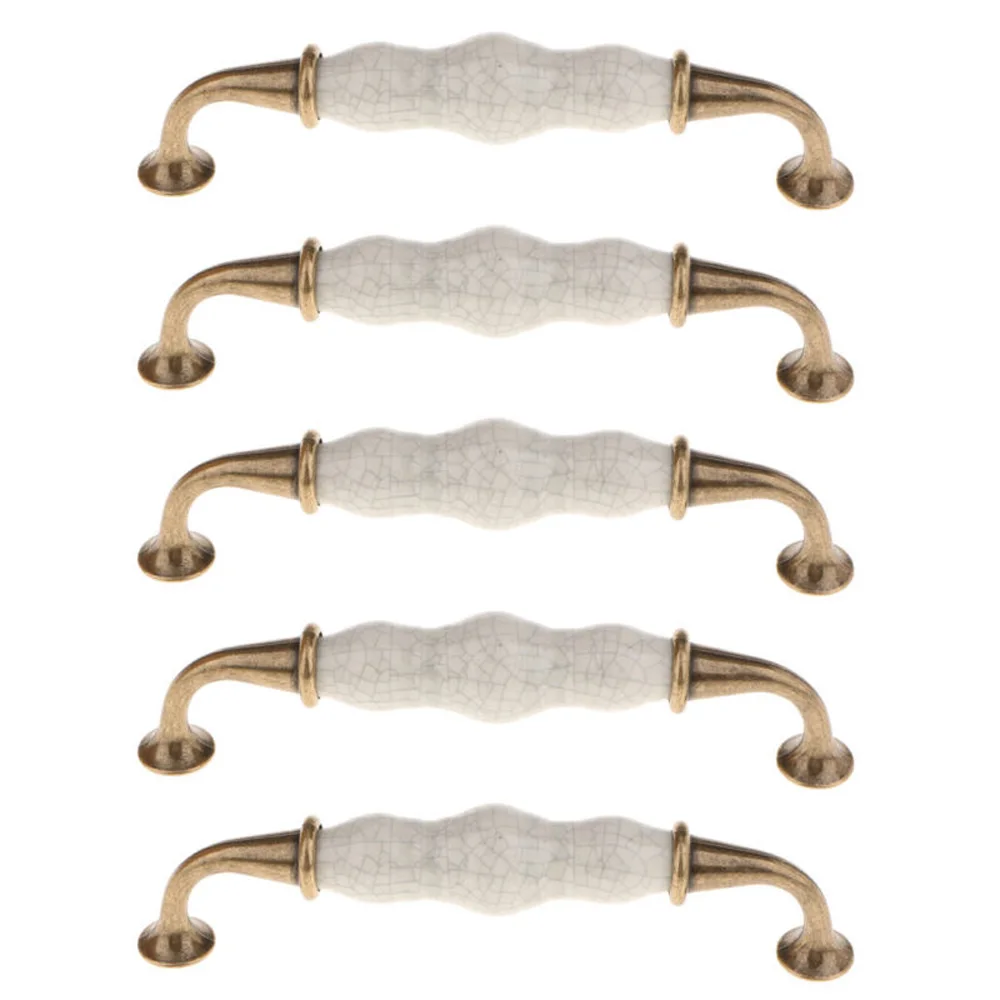 

Drawer Door & Pull Handles & Knobs Wardrobe Kitchen Cupboard Alloy+Ceramic