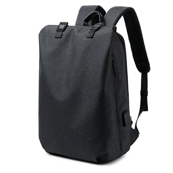 

2019 new simple USB computer bag business backpack men's backpack Korean version of the trend travel bag casual bag