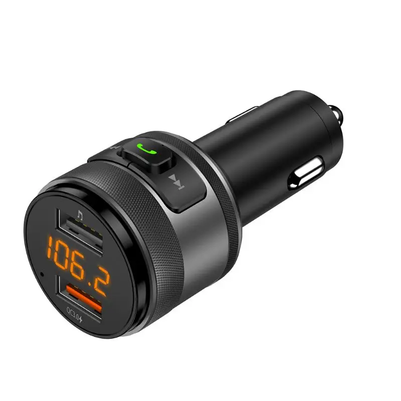 

Quick Charge 3.0 Car Charger Bluetooth FM Transmitter MP3 Music Player Dual USB W91F