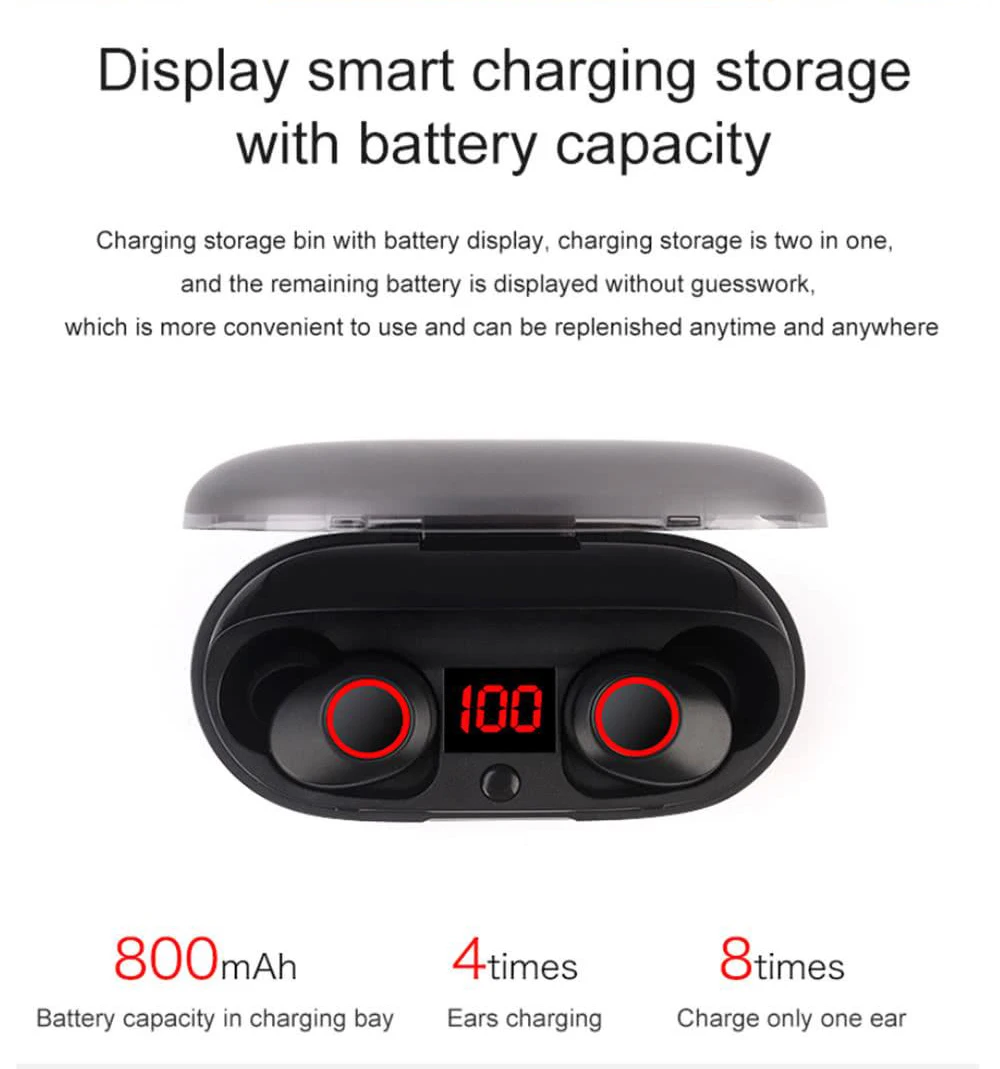 Vorke T3 TWS наушники Bluetooth 5,0 водонепроницаемые наушники мини беспроводные наушники HIFI 3D стерео с микрофоном для всех смартфонов