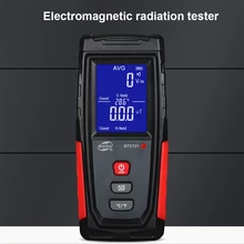 Détecteur de rayonnement de champ électromagnétique, testeur Emf compteur Portable Rechargeable compteur d'émission dosimètre ordinateur 