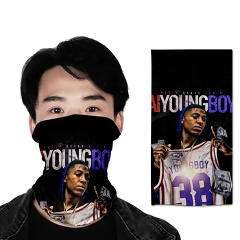 

Printing Multi-function Men Magic Headscarf Mask Face Towel Youngboy Never Broke Again 3D Neutral/for Both Men and Women Adult