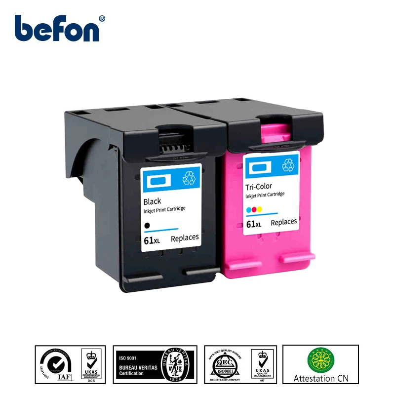 Сменный картридж befon 61 черные чернила для HP 61XL XL Hp Envy 4500 5530 5534 5535 Deskjet 1000 1056 |