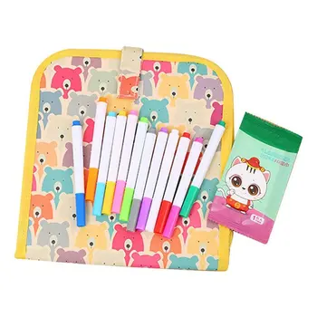 

Children'S Portable Repeated Writing Erasable Graffiti Painting Double-Sided Small Blackboard Watercolor Pen Drawing Board