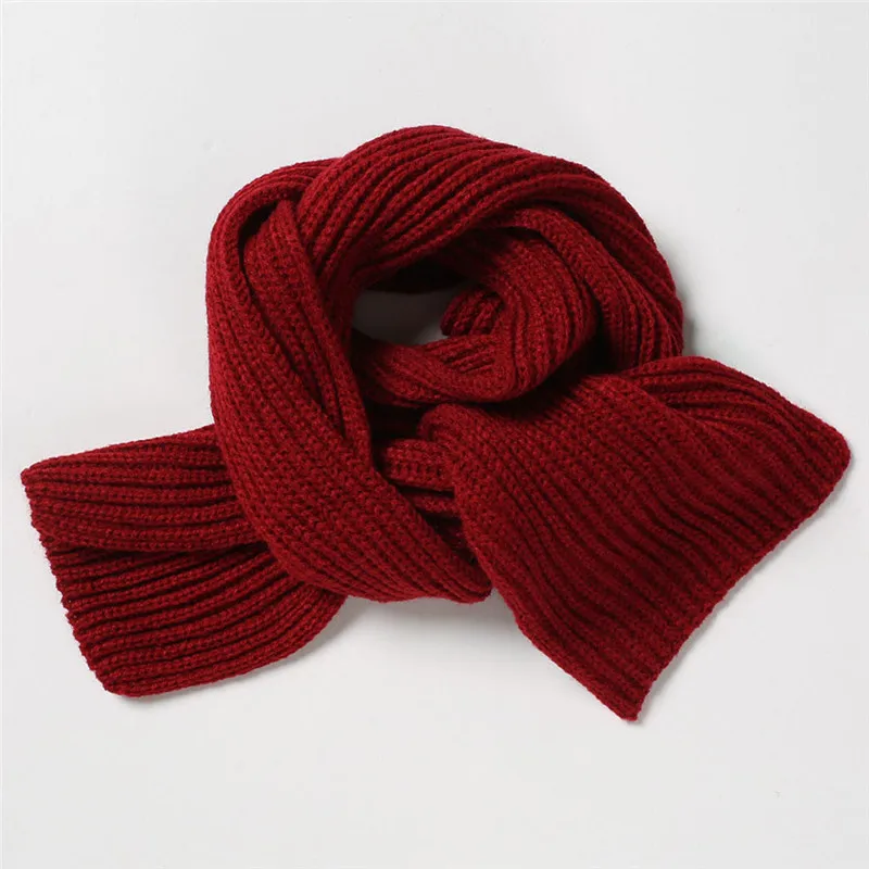 baby scarf Cute Boys Girls Baby Kid Fashion Knitted Scarf Autumn Winter Warm Solid Scarf #4S12 (12)