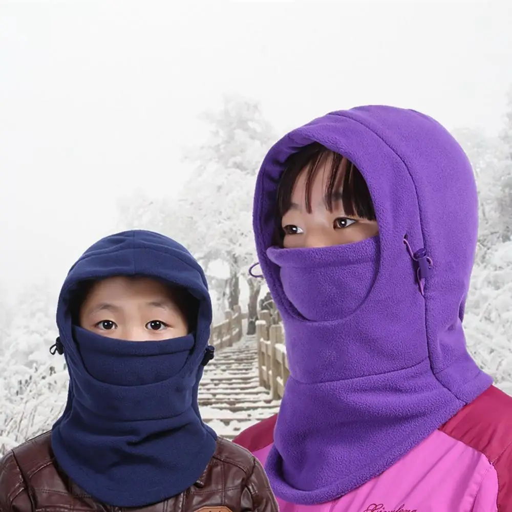 

Adult/Kids Cycling Cap Double Layer Windproof Balaclava Outdoor Autumn Winter Scarf Face Mask Headgear New
