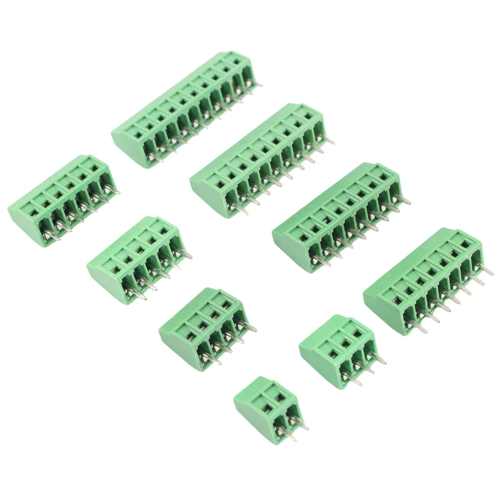 5 шт. 2 54 мм 0 1 &quotшаг 2P 3P 4P 5P 6P 7P 8P 9P 10 P PCB винтовая Клеммная колодка соединитель