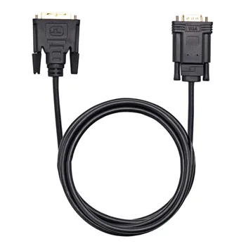 

Active DVI to VGA 6FT DVI 24+1 DVI-D M to VGA Male With Chip Active Adapter Converter Cable for PC DVD Monitor HDTV J.5