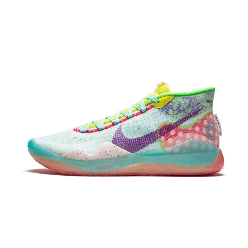 Nike ZOOM KD12 EP мужские баскетбольные кроссовки дышащие оригинальные удобные светильник мужские кроссовки# CK1201-900 - Цвет: CK1195-300