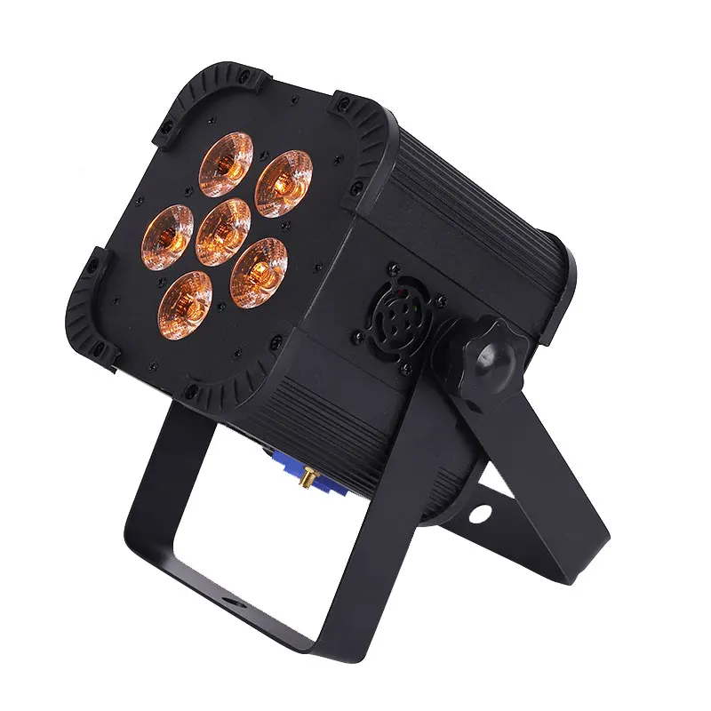 6X V6 BLACK CASE BIG SALE 6*18W 6IN1 RGBAW+UV MINI Battery Operated Wireless LED Par Light Projector Stage Lighting - Испускаемый цвет: 6X V6 BLACK CASE