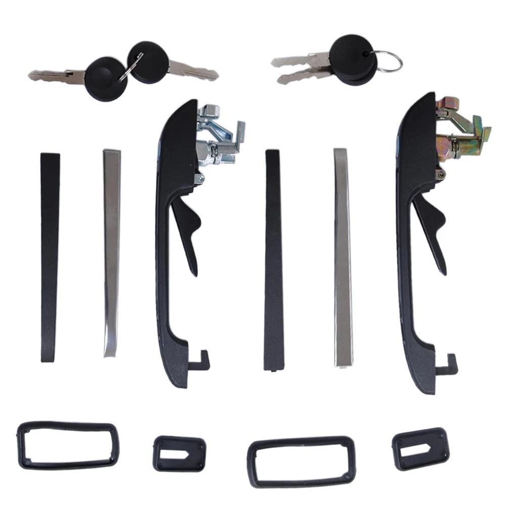 Anteriore L \ U0026 R Maniglia E Chiave Per Porta Esterna Per Vw Golf Mk1 Mk2 Jetta Mk1 Mk2