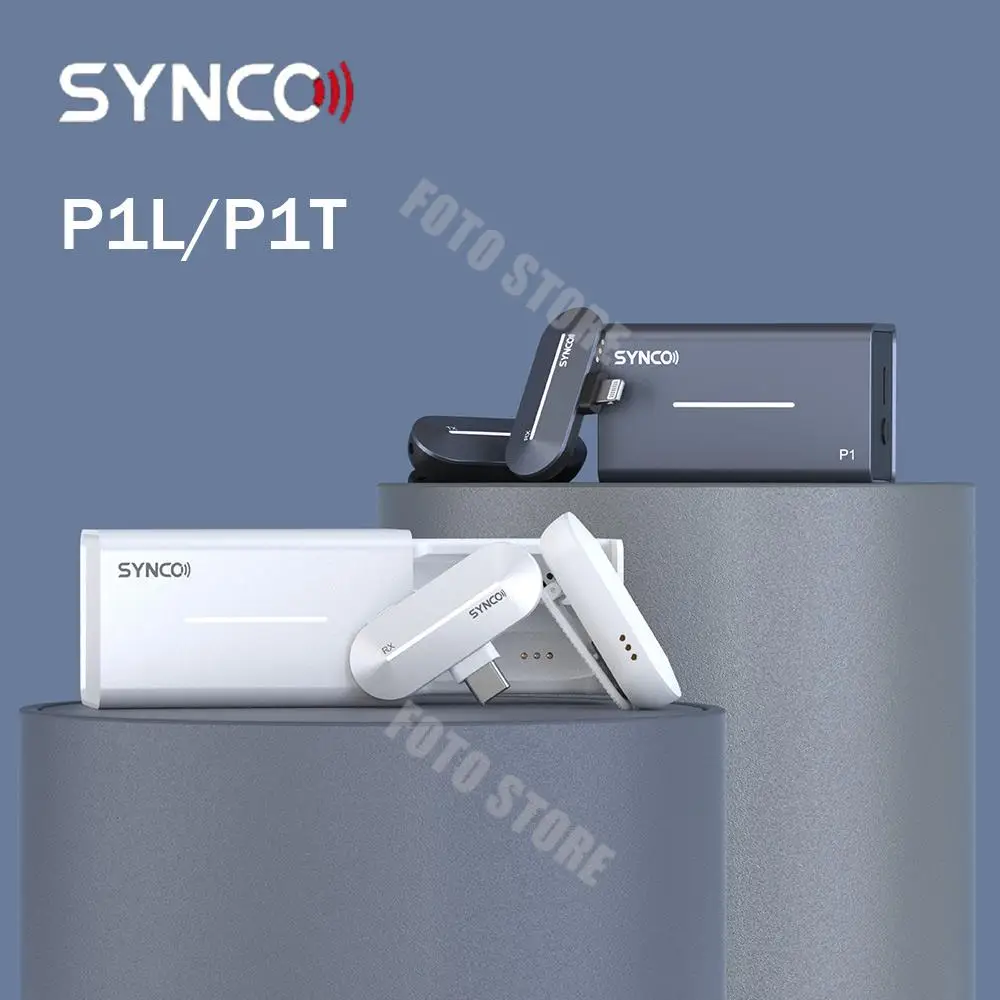Microfone sem Fio Câmera de Vídeo de Áudio P2t para Smartphone Synco Karaoke Lapela Profissional Microfone Portátil P1l P1t P2l - Image 2
