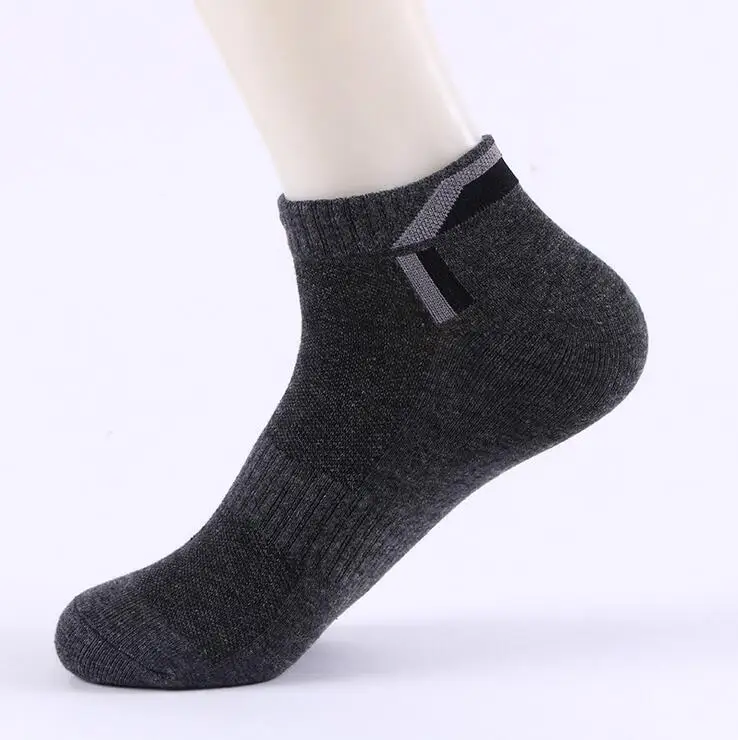 Triangle dark grey Хлопковые носки мужские тонкие велосипедные носки профессиональные носки с низкой лодыжкой спортивные носки женские носки кроссовки баскетбольные Носки мужские - Цвет: Triangle dark grey