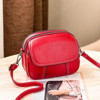 

Mini Bag Female 2020 New Retro Simple Wild Soft Small Round Bag Vintage Designer Women Fashion Brand Shoulder Messenger Bag