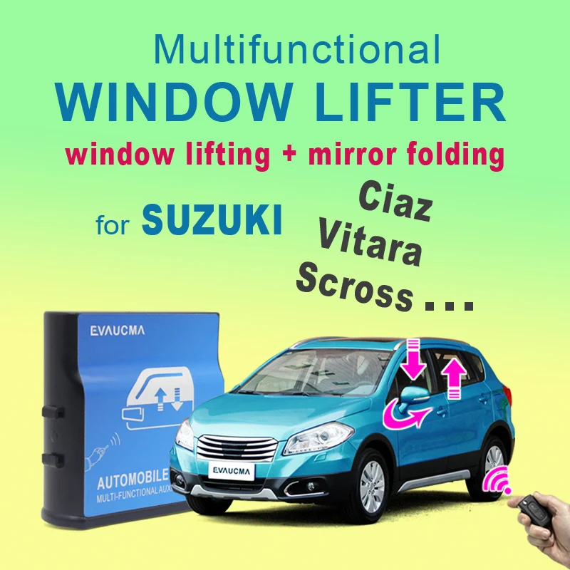 CarAutomaticallyWindowCloser4DoorsAutoIntelligentCloseWindowsSideMirrorFolding