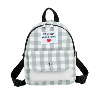 

Women's 2019 New Fashion Trend Color Matching Backpack School Ladies Female Small Multi-Function Kids Teenage Girls