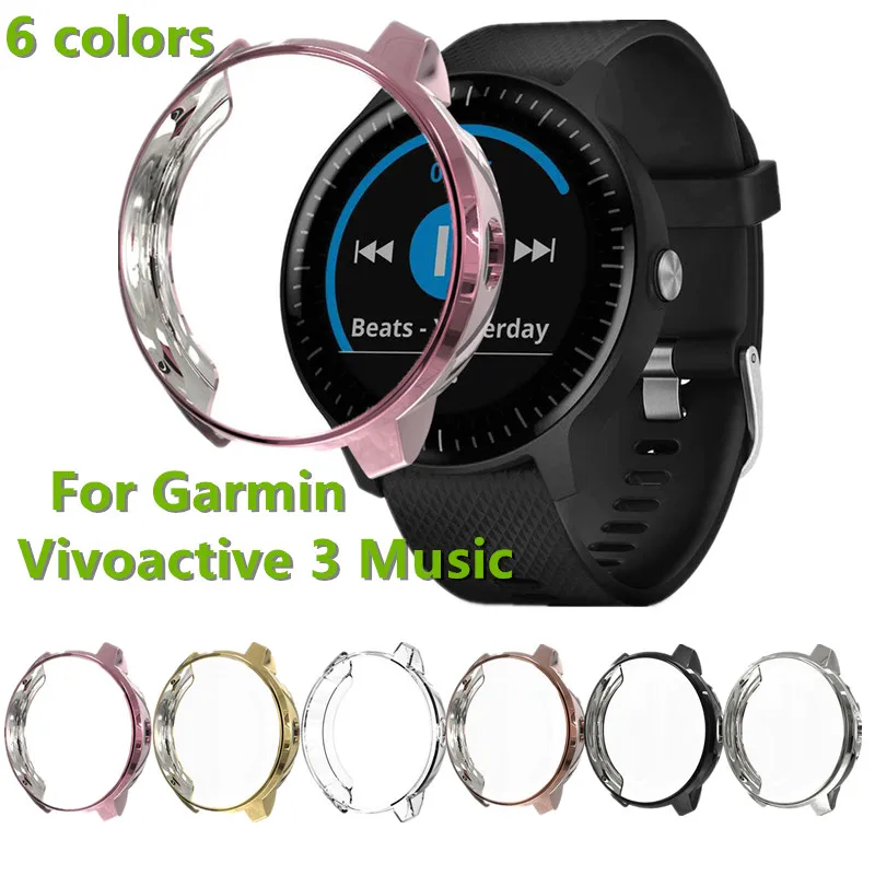 ТПУ Универсальный защитный чехол для Garmin Vivoactive 3 музыка Смарт часы защита экрана