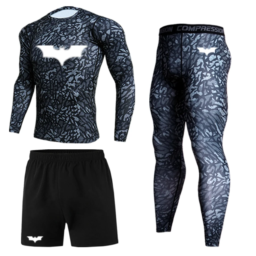 High-quality running men’s thermal underwear panty suits sports compression workout clothes sportswear men’s fitness suit
