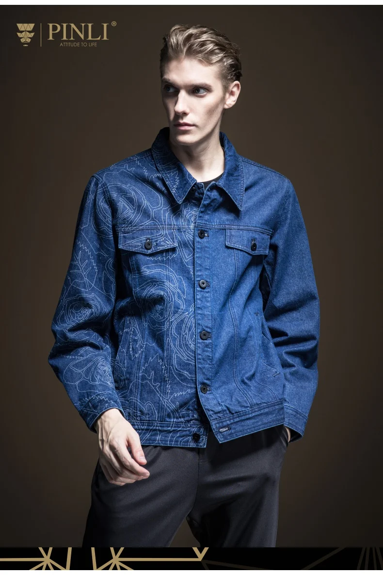 Джинсовая куртка Militar Мужская Jaqueta Masculino Pinli продукт, сделанный осенью года, Новое мужское пальто с лацканами, B193104321