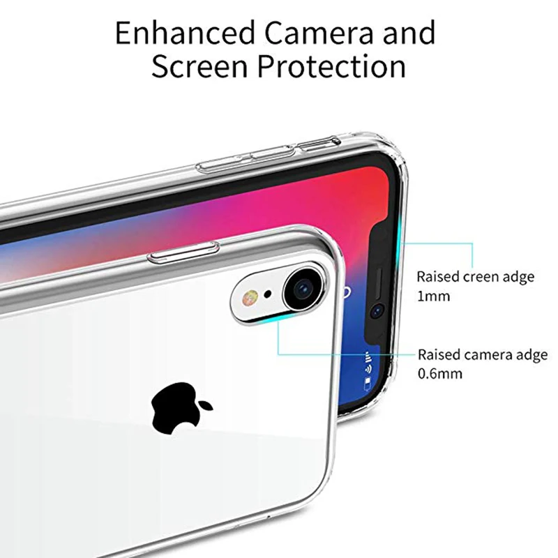 Чехол-накладка на заднюю панель для iPhone 11 pro Max 6 6s 7 8 plus X XS XR XS max из мягкого силикона с защитой от падения