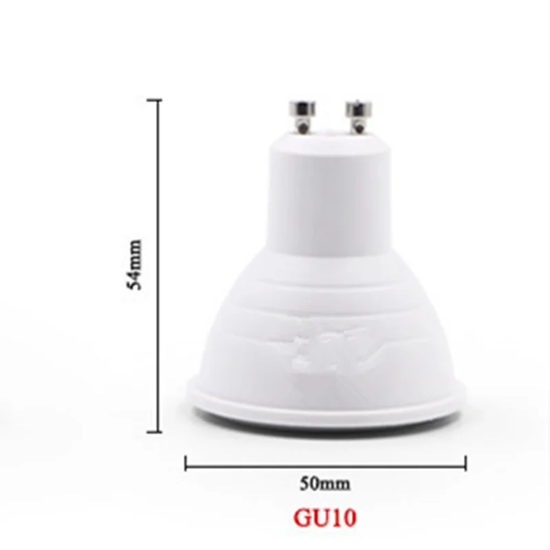 GU10 6W 56 SMD 4014 LED Warm White White Cover Corn Bulbs AC 110V YJXUSHJD Color : White GU10