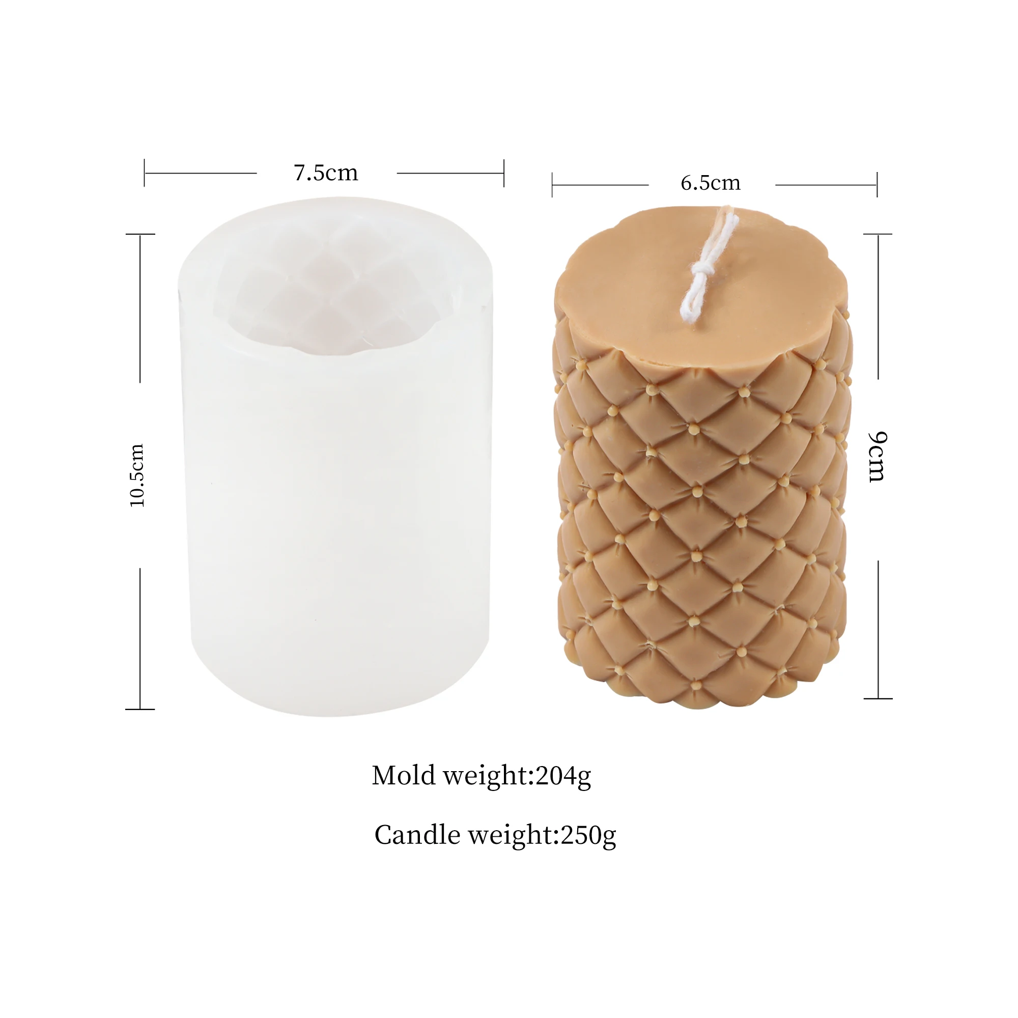 Mann Lake Cylinder Candle Mold 3-Inch by 5-Inch