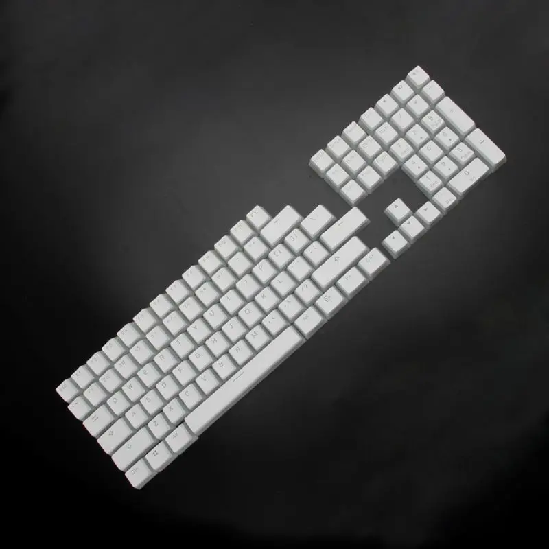 RGB 108 Keycaps ANSI макет PBT белый пудинг двойной кожи молочный снимок с подсветкой Keycap для OEM Cherry MX O28 19