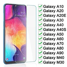 Защитное стекло 9H для samsung Galaxy A20E A40S A10 A20 A30 A40 A50 A60 A70 A80 A90 закаленное защитное стекло для экрана