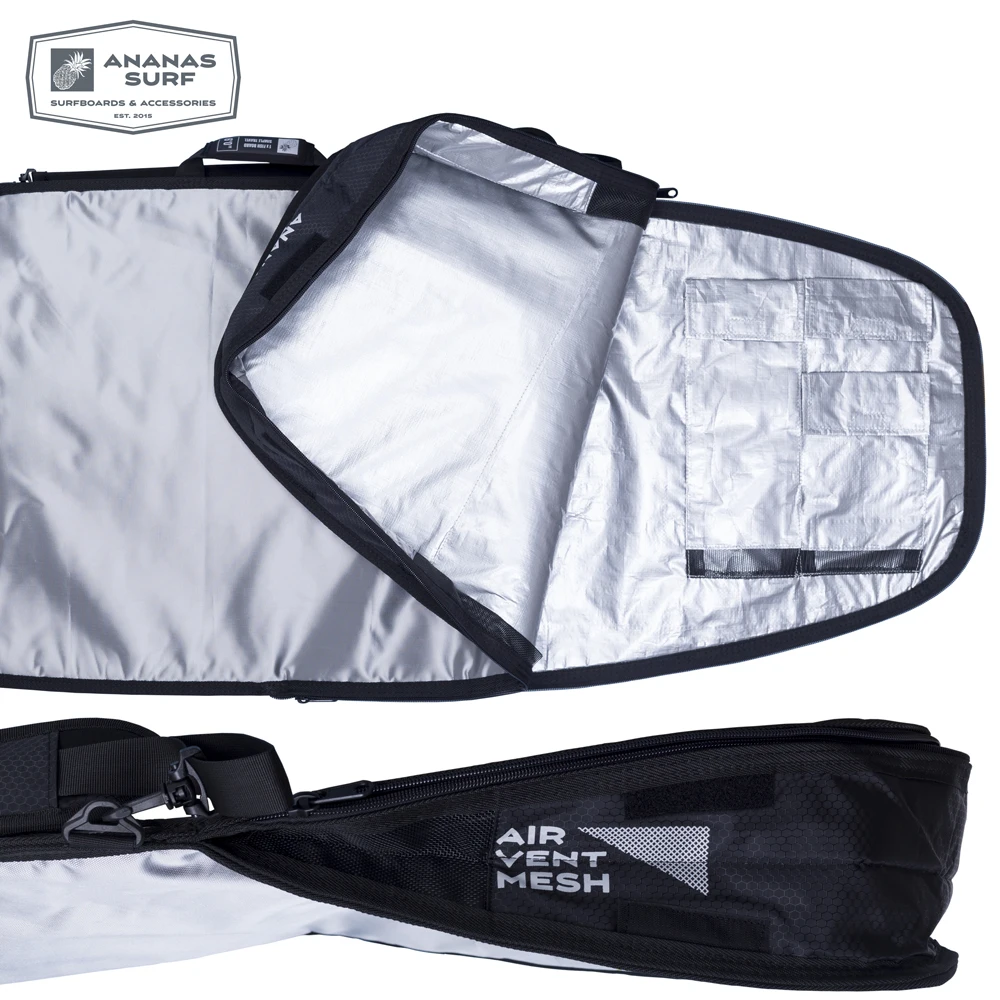 Ananas Surf Airvent Surfboard Fish Shortboard Bag Protect Cover Travel Boardbag 6'0", 6'4", 6'8"