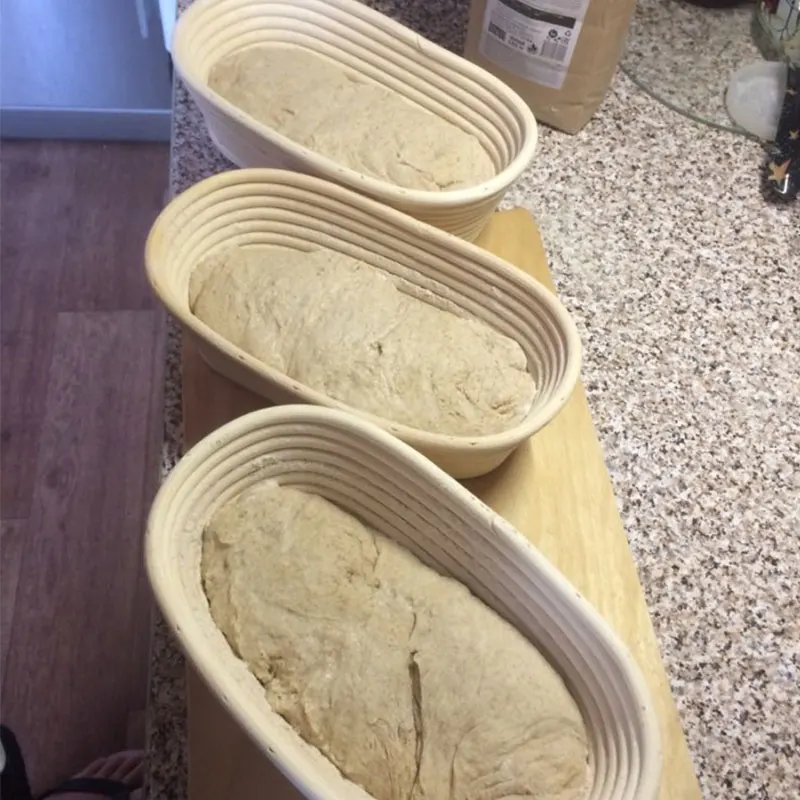 Round Oval Rattan Bread Proofing Basket Bread Baking Mould Mold Sourdough Banneton Dough Proving Fermentation Basket