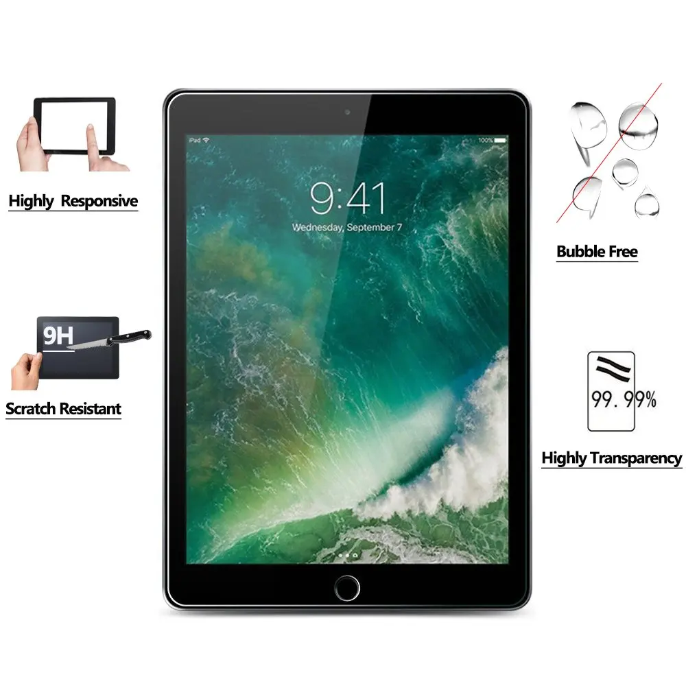 Закаленное стекло для Apple iPad 9,7 дюймов Pro 11 10,5 Защитное стекло для iPad Air 2 Mini 5 2 3 4 протектор экрана