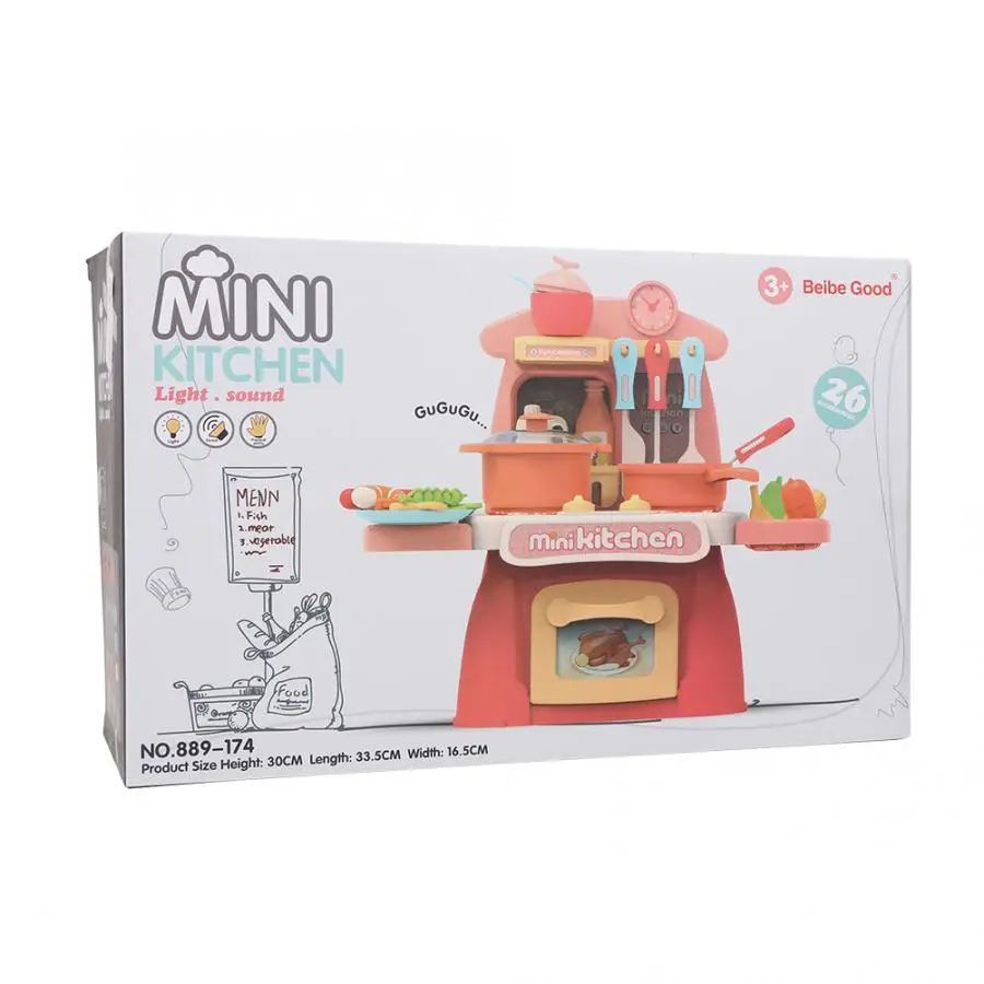 Мультфильм Высокая симуляция кухня игровой набор игрушка ролевые игры кухонные принадлежности набор игрушек ролевые приготовления Забавный подарок для детей