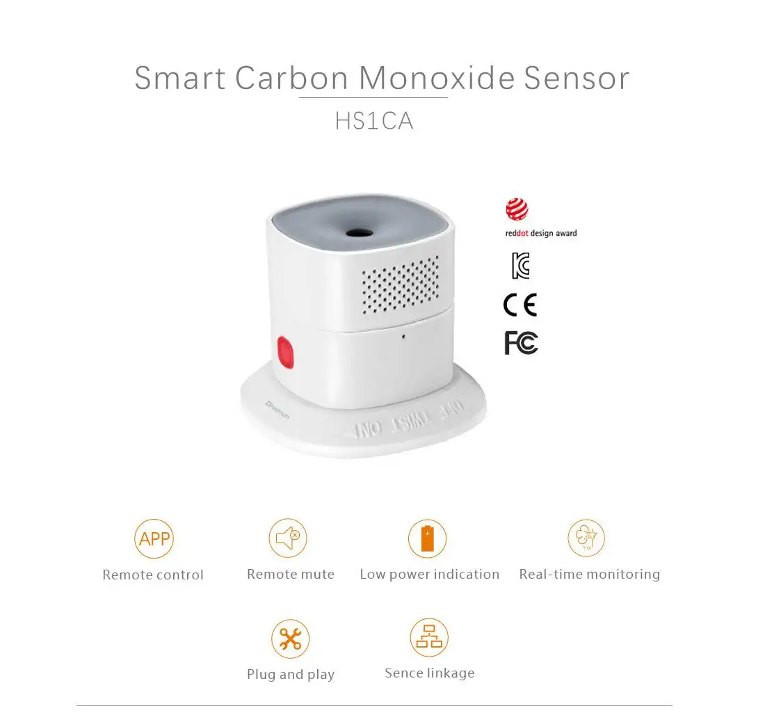 alarm siren Zigbee3.0 Carbon Monoxide Detector CO Gas Alarm Sensor Control Compatible with SmartThing Conbee stick Zigbee Gateway/Hub ring alarm keypad buttons