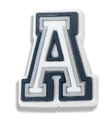 Single Letter 1Pcs Black White Alphabe Shoe charms Button Accessories Shoe DIY Decoration Wristband Kids X-mas Gift  Croc Jibz A