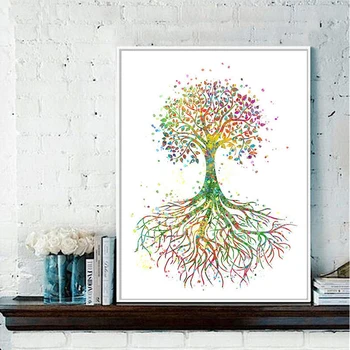 

landscape picture full display life tree 5d diy diamond painting cross stitch diamond embroidery mosaic art home decor