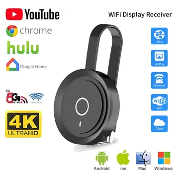 

G17 5G WiFi 1080P HD TV Stick for Chromecast Miracast Airplay DLNA Mirroring HDMI Display Dongle for Google Home Chrome