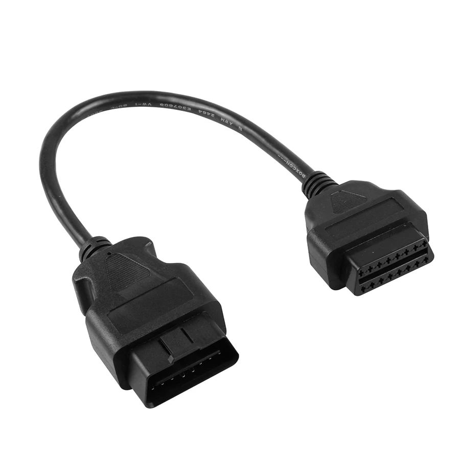 OBD2 16Pin Extension Cable Connector 30cm Male To 16Pin Female 