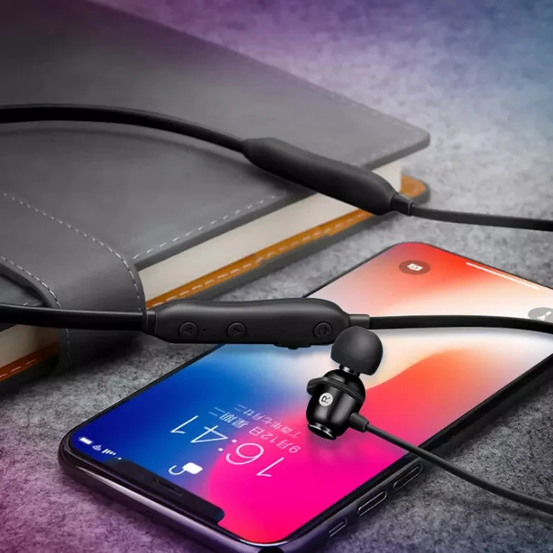 New Arrivals Top Wireless Earphone Super Bass Headphone Stereo Earphones With Mic Bluetooth 4 2 Magnetic Earbuds Wireless