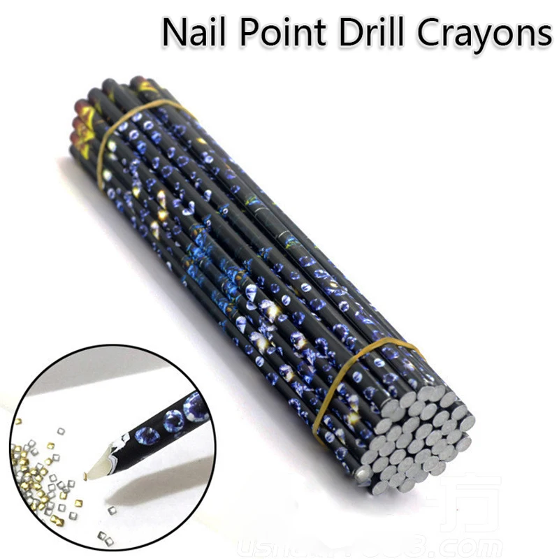 Professional Nail Art Dotting Pen Crayons Manicure Rhinestone Picker Nails Art Pen Tool Supplies and Manicure Decoration Tools