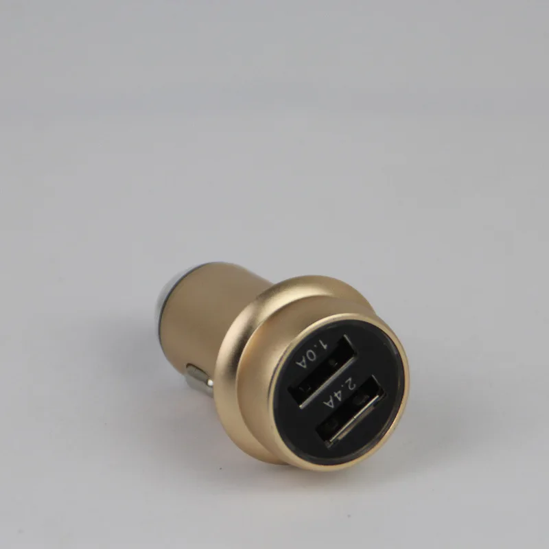 Автомобильное быстрое зарядное устройство с двойным USB с подсветкой OnePlus 2 головкой питания разъем прикуривателя металлическое зарядное устройство для автомобиля WF141