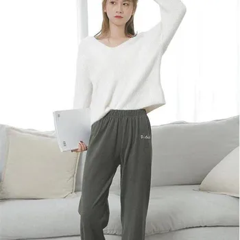 

Women Elastic High Waist Pants Loose Harem Pants Autumn Winter FemaleTrousers