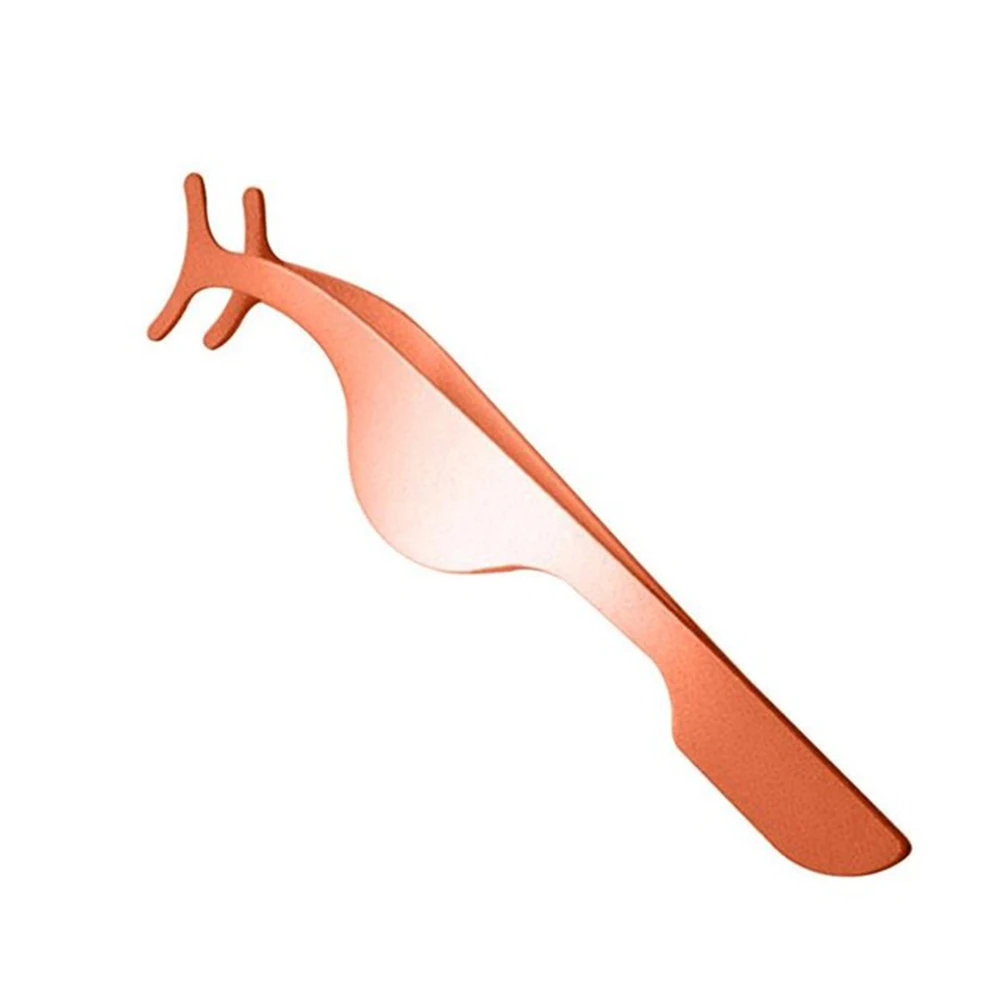 1 шт. пинцеты для накладных ресниц Поддельные ресницы Аппликатор для ресниц Щипцы для завивки и наращивания ресниц кусачки Вспомогательный зажим для макияжа щипцы инструменты - Цвет: orange