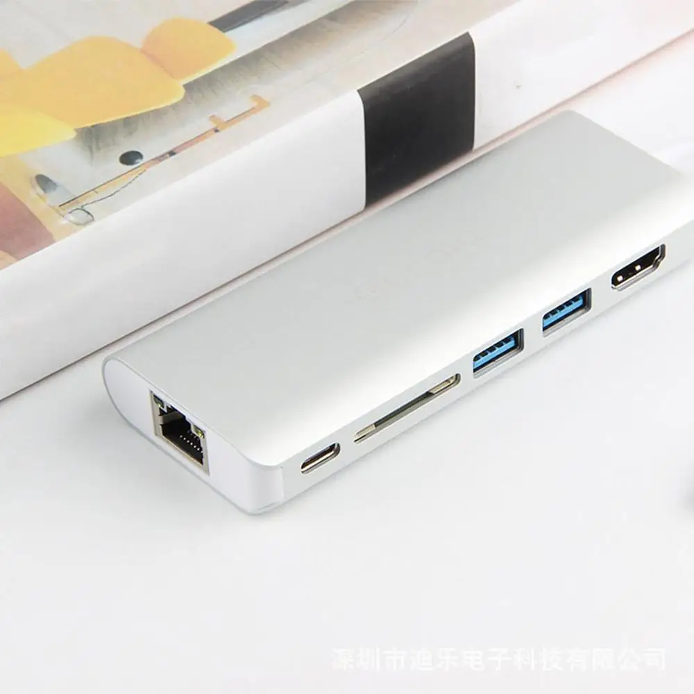 Тип C 3,1 PD зарядки RJ45 сетевой порт тип-c до 4K HDMI USB3.0 концентратор адаптер конвертер для Mac OS