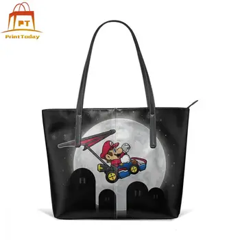 

Mario Handbag Mario Race Home Top-handle Bags Shopper Print Leather Tote Bag Women's Trend High quality Teenage Women Handbags