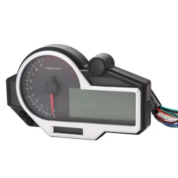 

N 1-6 Digital Motorcycle LCD Speedometer Odometer Tachometer Instrument w/Sensor Backlight Motorcycle Odometer
