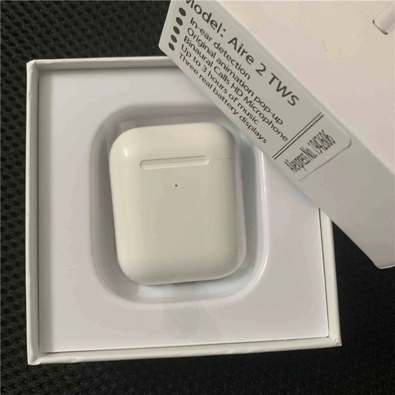 Original tws 1:1 Aire 2 Smart Sensor Earbuds Wireless Charging Bluetooth Earphones pk H1 Chip i200 i500 i520 tws