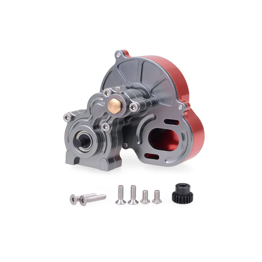 

Metal Gearbox Transmission Box with Gear for 1/10 RC Crawler Car Axial SCX10 90046 90047 Upgrade Parts