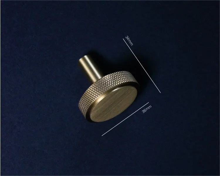knob 128 мм современная простая мода твердая резная медная Мебельная ручка матовый латунный кухонный шкаф ручки для комода или шкафа с ящиками ручка - Цвет: knob